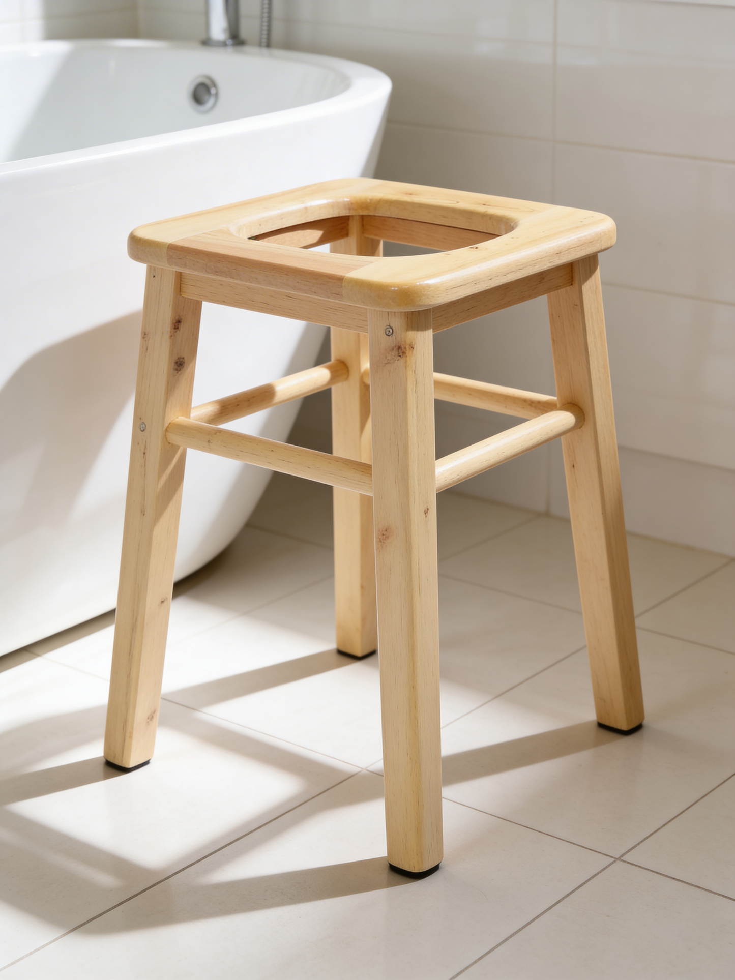 Wooden Steam Seat with Four Legs,Yoni Steam Chair,  V Steam Seat